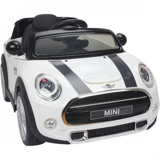 immagine-1-auto-elettrica-lamas-toys-mini-cooper-s-bianco-con-sedile-in-pelle-ean-8000000108418