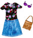 immagine-1-barbie-pack-look-maglia-nera-con-fiori-e-pantaloncino-jeans-ean-887961588583