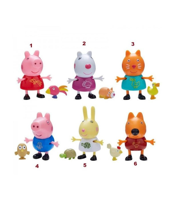 Peppa Pig Personaggio Con Cucciolo 6 Modelli —