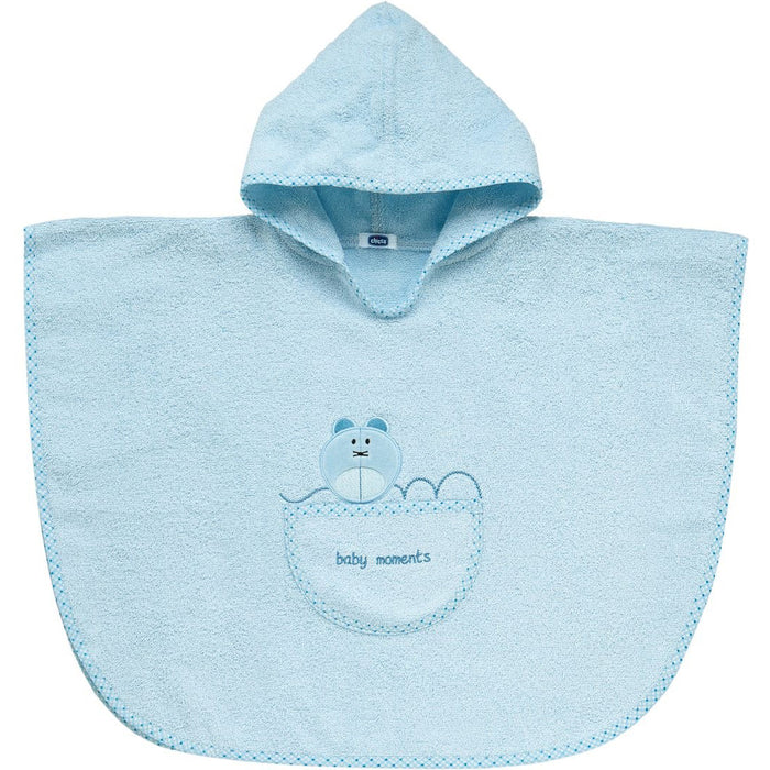 immagine-1-poncho-accappatoio-chicco-azzurro-topo-12m-ean-8003670823438