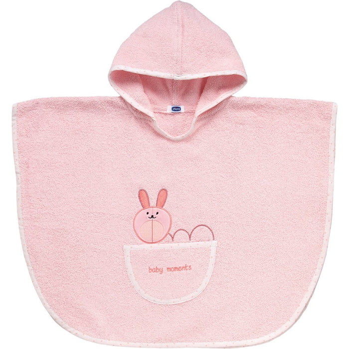 immagine-1-poncho-accappatoio-chicco-rosa-coniglio-12m-ean-8003670823445