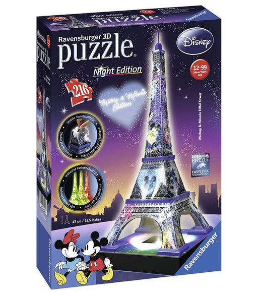 immagine-1-puzzle-3d-tour-eiffel-disney-di-notte-216-pezzi-ean-4005556125203