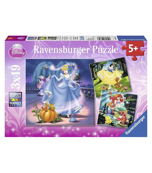 immagine-1-puzzle-principesse-disney-3x49-pezzi-ean-4005556093397