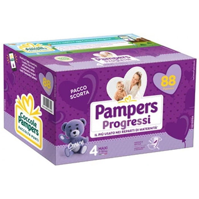 immagine-1-quadripack-pannolini-pampers-progressi-maxi-7-18-kg-misura-4-88-pz-ean-8001480301849