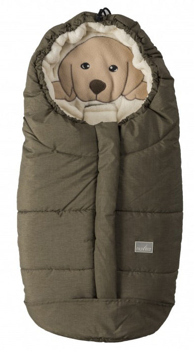 immagine-1-sacco-per-seggiolino-auto-gr.0-e-carrozzina-nuvita-ovetto-cuccioli-melangic-olive-beige-dog-ean-5350555004592