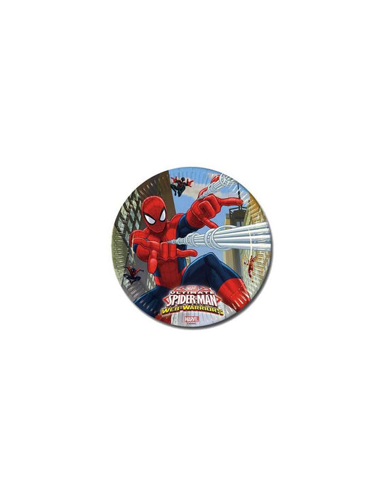 immagine-1-ultimate-spider-man-8-piatti-in-carta-da-23-cm-ean-5201184851517